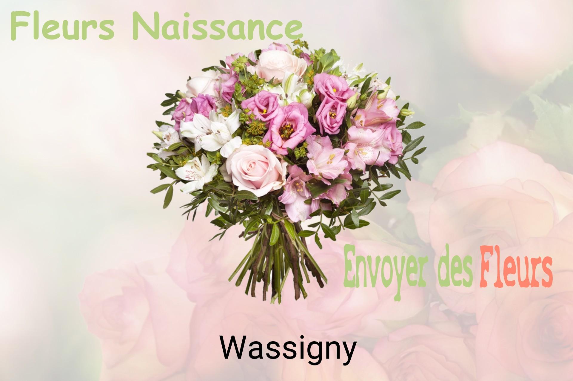 Bouquet de fleurs de naissance livré à Wassigny