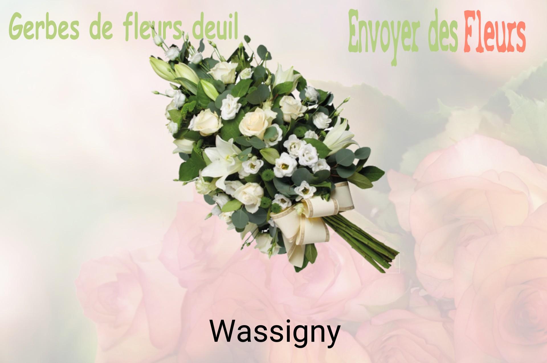 Gerbe de fleurs de deuil livrée à Wassigny